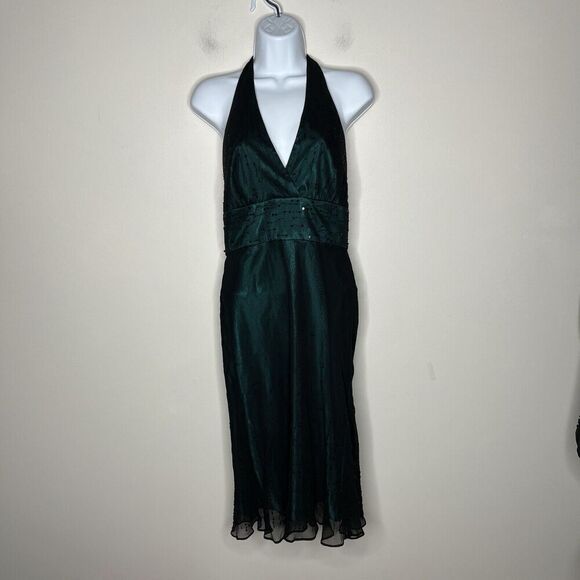 Jones New York Dress Womens 4 Silk Mesh Lined Beaded Whimsygoth Fairy Grunge - Picture 12 of 16